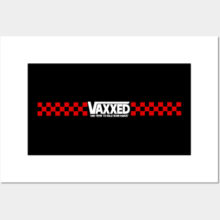 Vaxxed Checkerboard Skate Posters and Art